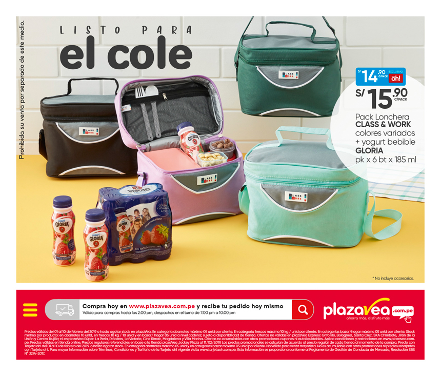 Loncheras en discount plaza vea