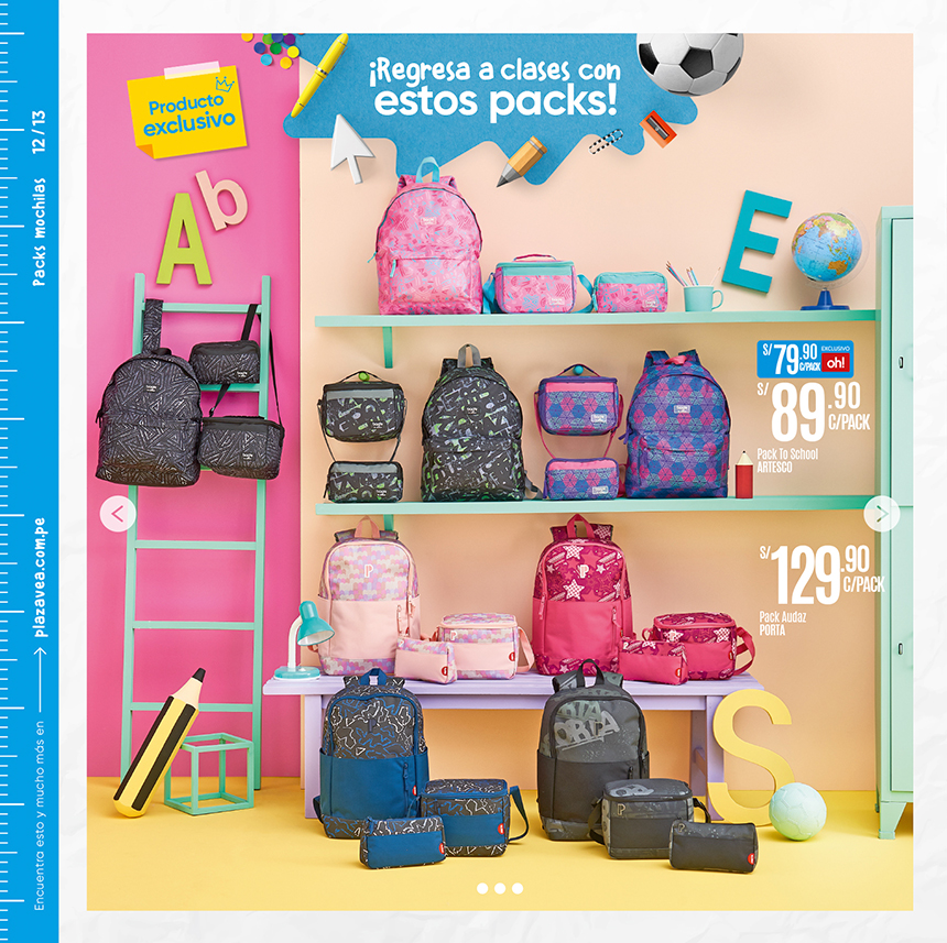 Mochilas escolares alcampo 2019 top